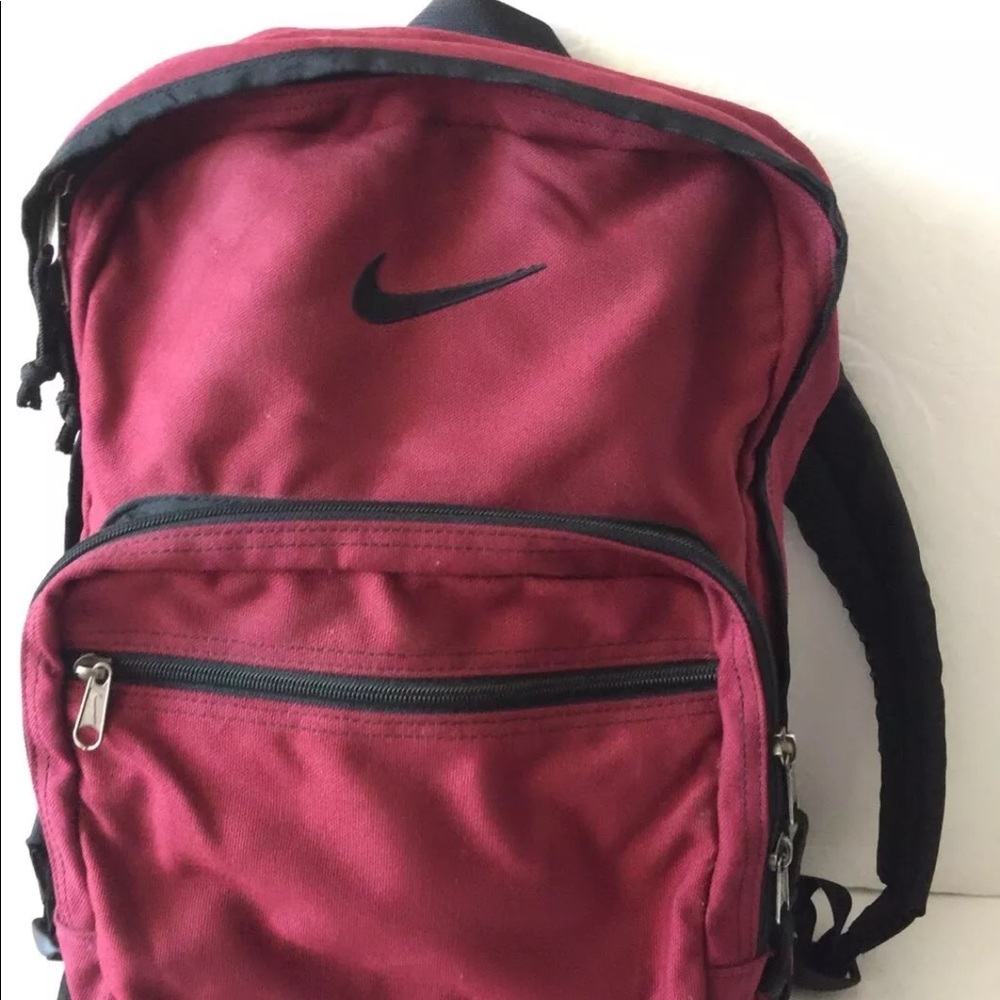 VTG Vintage 1990s Leather Bottom Nike Backpack